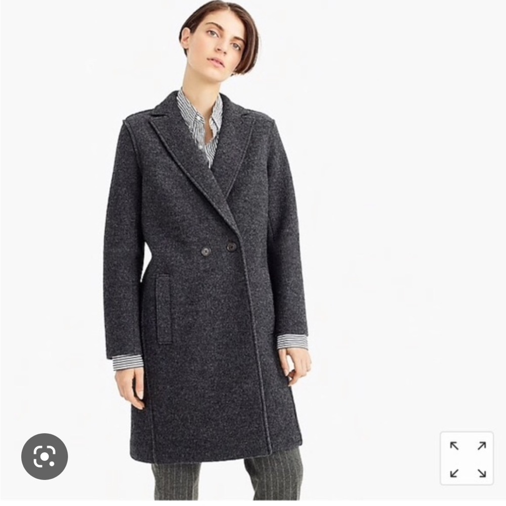 J.Crew Daphne Topcoat in Italian Boiled Wool